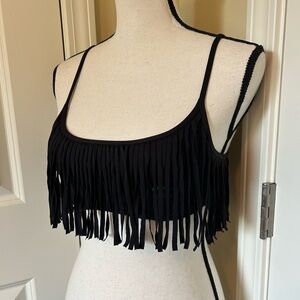 Billabong Black Fringe bikini top